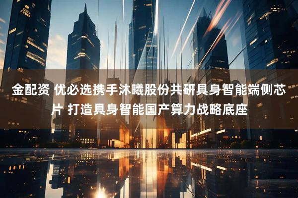 金配资 优必选携手沐曦股份共研具身智能端侧芯片 打造具身智能国产算力战略底座